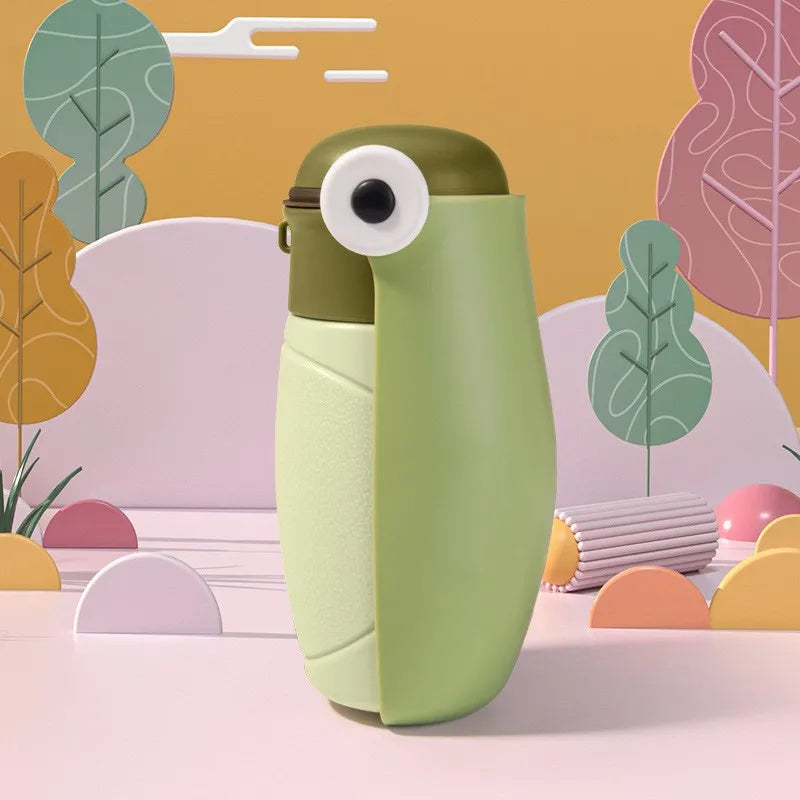 1PCS Portable ABS Pet Water Bottle for Outdoor Travel Leak-Proof Dog Water Dispenser with Foldable Bowl Cat Drinking Waterer