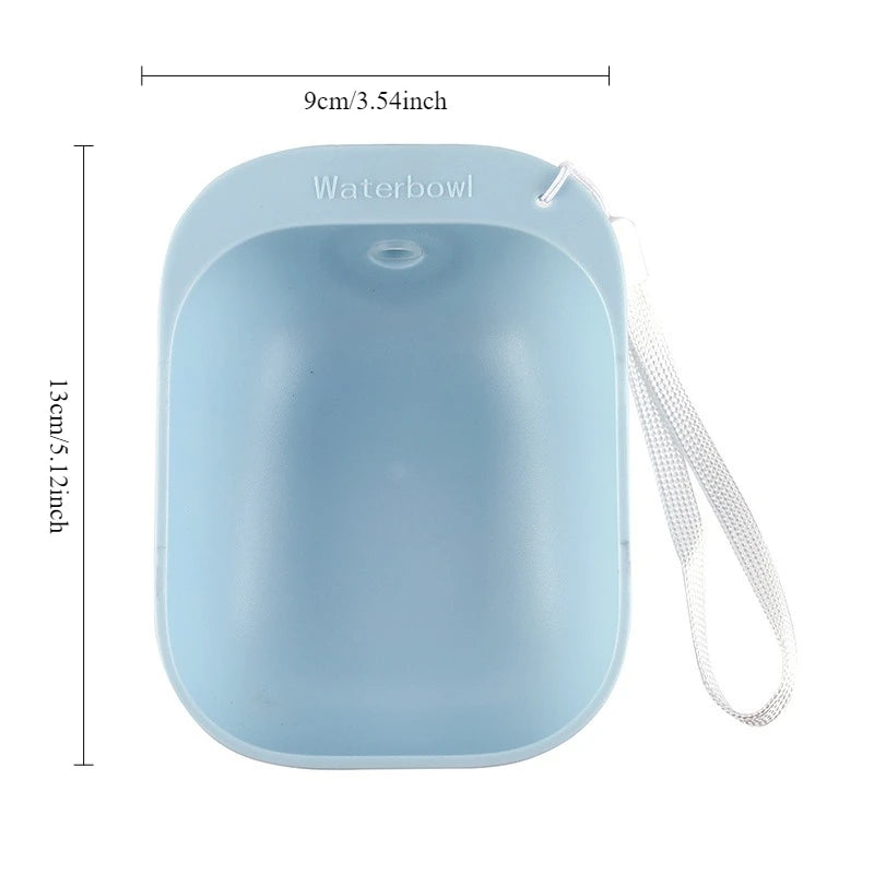 1PCS Portable ABS Pet Water Bottle for Outdoor Travel Leak-Proof Dog Water Dispenser with Foldable Bowl Cat Drinking Waterer